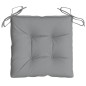 Stuhlkissen 6 Stk. Grau 40x40x7 cm Oxford-Gewebe Stuhlkissen 6 Stk. Grau 40x40x7 cm Oxford-Gewebe