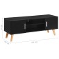 vidaXL TV-Schrank Schwarz 120×40×46 cm MDF vidaXL TV-Schrank Schwarz 120×40×46 cm MDF