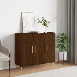 vidaXL Sideboard Braun Eichen-Optik 90x34x80 cm Holzwerkstoff