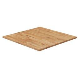 vidaXL Tischplatte Quadratisch Hellbraun 80x80x1,5cm Behandelte Eiche