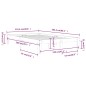 vidaXL Massivholzbett Kiefer 120x200 cm vidaXL Massivholzbett Kiefer 120x200 cm
