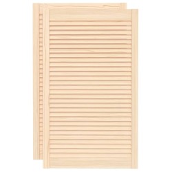 vidaXL Lamellentüren 2 Stk. Massivholz Kiefer 99,3x59,4 cm