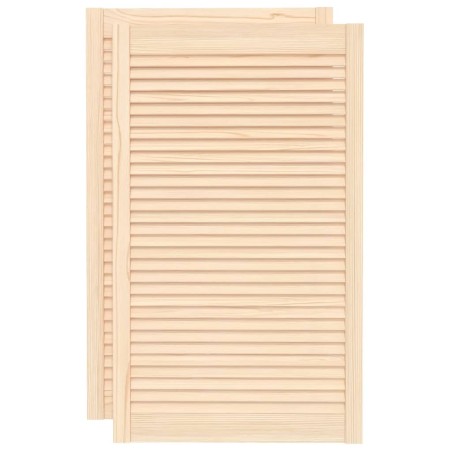 vidaXL Lamellentüren 2 Stk. Massivholz Kiefer 99,3x59,4 cm