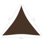 vidaXL Sonnensegel Oxford-Gewebe Dreieckig 5x5x5 m Braun vidaXL Sonnensegel Oxford-Gewebe Dreieckig 5x5x5 m Braun