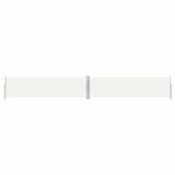 vidaXL Seitenmarkise Ausziehbar Creme 140x1000 cm