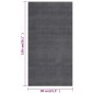 vidaXL Teppich Waschbar Flauschig Kurzflor 80x150 Rutschfest Anthrazit vidaXL Teppich Waschbar Flauschig Kurzflor 80x150 Rutschfest Anthrazit