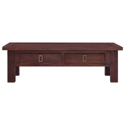 vidaXL Couchtisch Klassisch Braun 100x50x30 cm Massivholz Mahagoni 