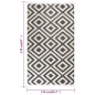 vidaXL Outdoor-Teppich Flachgewebe 115x170cm Hellschwarz und Hellbeige vidaXL Outdoor-Teppich Flachgewebe 115x170cm Hellschwarz und Hellbeige