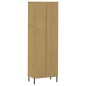 vidaXL Bücherregal OSLO mit 2 Schubladen Braun 60x35x180 cm Massivholz vidaXL Bücherregal OSLO mit 2 Schubladen Braun 60x35x180 cm Massivholz