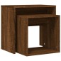 vidaXL Satztische 2 Stk. Braun Eichen-Optik Holzwerkstoff vidaXL Satztische 2 Stk. Braun Eichen-Optik Holzwerkstoff