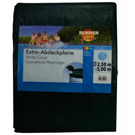 Summer Fun Winter-Poolabdeckung Rund 300 cm PVC Grün