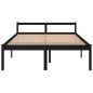 vidaXL Seniorenbett Schwarz 150x200 cm Massivholz Kiefer vidaXL Seniorenbett Schwarz 150x200 cm Massivholz Kiefer