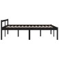 vidaXL Seniorenbett Schwarz 150x200 cm Massivholz Kiefer vidaXL Seniorenbett Schwarz 150x200 cm Massivholz Kiefer
