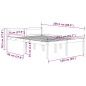 vidaXL Seniorenbett Schwarz 150x200 cm Massivholz Kiefer vidaXL Seniorenbett Schwarz 150x200 cm Massivholz Kiefer