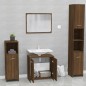 vidaXL Badmöbel-Set Braun Eichen-Optik Holzwerkstoff vidaXL Badmöbel-Set Braun Eichen-Optik Holzwerkstoff