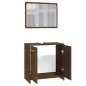 vidaXL Badmöbel-Set Braun Eichen-Optik Holzwerkstoff vidaXL Badmöbel-Set Braun Eichen-Optik Holzwerkstoff