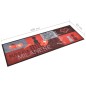 vidaXL Küchenteppich Waschbar Tomaten 60x300 cm vidaXL Küchenteppich Waschbar Tomaten 60x300 cm