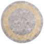 vidaXL Teppich Waschbar Grau φ120 cm Rutschfest vidaXL Teppich Waschbar Grau φ120 cm Rutschfest