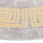 vidaXL Teppich Waschbar Grau φ120 cm Rutschfest vidaXL Teppich Waschbar Grau φ120 cm Rutschfest
