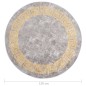 vidaXL Teppich Waschbar Grau φ120 cm Rutschfest vidaXL Teppich Waschbar Grau φ120 cm Rutschfest