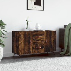 vidaXL Sideboard Räuchereiche 100x36x60 cm Holzwerkstoff
