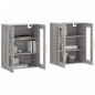 Wandschränke 2 Stk. Grau Sonoma Holzwerkstoff Wandschränke 2 Stk. Grau Sonoma Holzwerkstoff