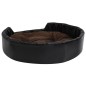 vidaXL Hundebett Schwarz-Braun 90x79x20 cm Plüsch und Kunstleder vidaXL Hundebett Schwarz-Braun 90x79x20 cm Plüsch und Kunstleder