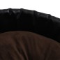 vidaXL Hundebett Schwarz-Braun 90x79x20 cm Plüsch und Kunstleder vidaXL Hundebett Schwarz-Braun 90x79x20 cm Plüsch und Kunstleder