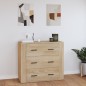 vidaXL Sideboard Sonoma-Eiche 80x33x70 cm Holzwerkstoff vidaXL Sideboard Sonoma-Eiche 80x33x70 cm Holzwerkstoff