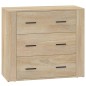 vidaXL Sideboard Sonoma-Eiche 80x33x70 cm Holzwerkstoff vidaXL Sideboard Sonoma-Eiche 80x33x70 cm Holzwerkstoff