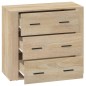 vidaXL Sideboard Sonoma-Eiche 80x33x70 cm Holzwerkstoff vidaXL Sideboard Sonoma-Eiche 80x33x70 cm Holzwerkstoff