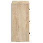 vidaXL Sideboard Sonoma-Eiche 80x33x70 cm Holzwerkstoff vidaXL Sideboard Sonoma-Eiche 80x33x70 cm Holzwerkstoff