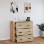 vidaXL Sideboard Sonoma-Eiche 80x33x70 cm Holzwerkstoff vidaXL Sideboard Sonoma-Eiche 80x33x70 cm Holzwerkstoff