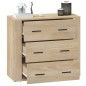vidaXL Sideboard Sonoma-Eiche 80x33x70 cm Holzwerkstoff vidaXL Sideboard Sonoma-Eiche 80x33x70 cm Holzwerkstoff