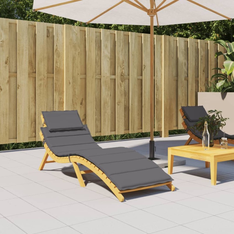 Sonnenliegen-Auflage Anthrazit 186x58x3 cm Oxford-Gewebe Sonnenliegen-Auflage Anthrazit 186x58x3 cm Oxford-Gewebe