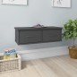 vidaXL Wand-Schubladenregal Grau 60x26x18,5 cm Holzwerkstoff vidaXL Wand-Schubladenregal Grau 60x26x18,5 cm Holzwerkstoff