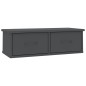vidaXL Wand-Schubladenregal Grau 60x26x18,5 cm Holzwerkstoff vidaXL Wand-Schubladenregal Grau 60x26x18,5 cm Holzwerkstoff