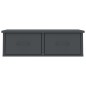 vidaXL Wand-Schubladenregal Grau 60x26x18,5 cm Holzwerkstoff vidaXL Wand-Schubladenregal Grau 60x26x18,5 cm Holzwerkstoff