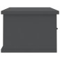 vidaXL Wand-Schubladenregal Grau 60x26x18,5 cm Holzwerkstoff vidaXL Wand-Schubladenregal Grau 60x26x18,5 cm Holzwerkstoff
