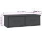 vidaXL Wand-Schubladenregal Grau 60x26x18,5 cm Holzwerkstoff vidaXL Wand-Schubladenregal Grau 60x26x18,5 cm Holzwerkstoff