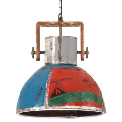 vidaXL Hängelampe Industrie-Stil 25 W Mehrfarbig Rund 40 cm E27