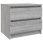 vidaXL Nachttisch Grau Sonoma 50x39x43,5 cm Holzwerkstoff vidaXL Nachttisch Grau Sonoma 50x39x43,5 cm Holzwerkstoff