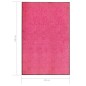 vidaXL Fußmatte Waschbar Rosa 120x180 cm vidaXL Fußmatte Waschbar Rosa 120x180 cm
