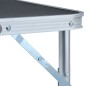 vidaXL Klappbarer Campingtisch Grau Aluminium 60x45 cm vidaXL Klappbarer Campingtisch Grau Aluminium 60x45 cm