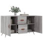 vidaXL Sideboard Grau Sonoma 100x36x60 cm Holzwerkstoff vidaXL Sideboard Grau Sonoma 100x36x60 cm Holzwerkstoff