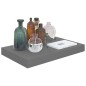 vidaXL Schwebendes Wandregal Hochglanz-Grau 40x23x3,8 cm MDF vidaXL Schwebendes Wandregal Hochglanz-Grau 40x23x3,8 cm MDF