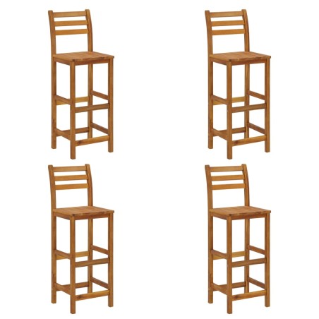 vidaXL Barhocker 4 Stk. Massivholz Akazie 
