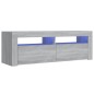 vidaXL TV-Schrank mit LED-Leuchten Grau Sonoma 120x35x40 cm vidaXL TV-Schrank mit LED-Leuchten Grau Sonoma 120x35x40 cm