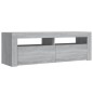 vidaXL TV-Schrank mit LED-Leuchten Grau Sonoma 120x35x40 cm vidaXL TV-Schrank mit LED-Leuchten Grau Sonoma 120x35x40 cm