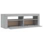 vidaXL TV-Schrank mit LED-Leuchten Grau Sonoma 120x35x40 cm vidaXL TV-Schrank mit LED-Leuchten Grau Sonoma 120x35x40 cm